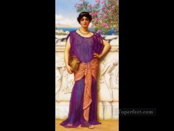 The Tambourine Girl21906 Neoclassicist lady John William Godward Oil Paintings